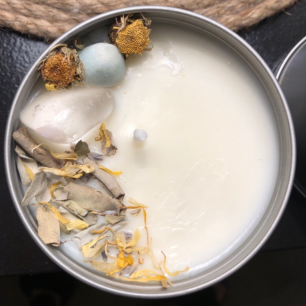 Organic soy wax Leather scent candles